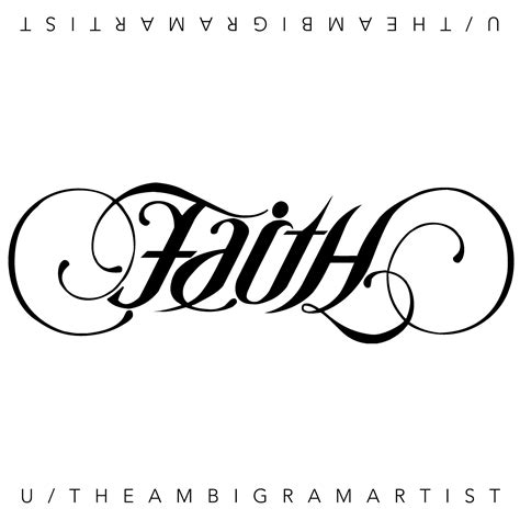 faith hope love tattoos|hope faith tattoos ambigram.